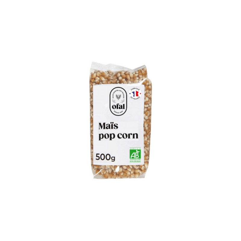 OFAL - Maïs pour pop-corn Bio - sachet de 500 g Sonico.fr