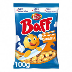 BAFF - Pop corn Caramel - sachet de 100 g Sonico.fr