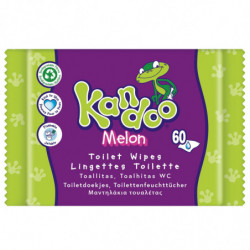 KANDOO - Lingettes nettoyantes bébé au melon - paquet de 55 lingettes Sonico.fr