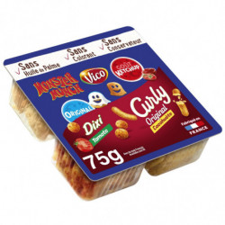 MONSTER MUNCH - Assortiments Biscuits apéritifs salés 4 goûts - barquette de 75 g Sonico.fr