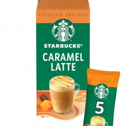 STARBUCKS - Caramel Latte Café Soluble - boite de 5 sticks Sonico.fr