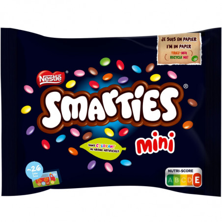 SMARTIES - Mini Bonbons de chocolat au lait - sachet de 375 g Sonico.fr