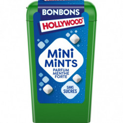HOLLYWOOD - Mini Mints Pastilles à la Menthe Forte sans sucres - boîte de 12,5 g Sonico.fr