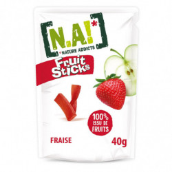N.A! - Fruit Sticks Fraise Confiserie fruit - sachet de 40 g Sonico.fr