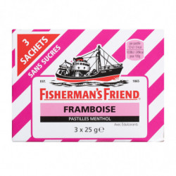FISHERMAN'S FRIEND - Bonbons Framboise sans sucres - paquet de 75 g Sonico.fr