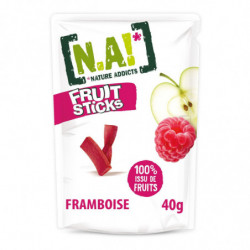N.A! - Fruit Sticks Framboise Confiserie fruit - sachet de 40 g Sonico.fr