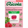 RICOLA - Bonbons Framboise Mélisse sans sucres - boite de 50 g Sonico.fr