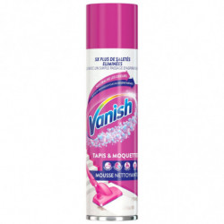 VANISH - Mousse Nettoyante Tapis Moquettes - bombe de 600 ml Sonico.fr