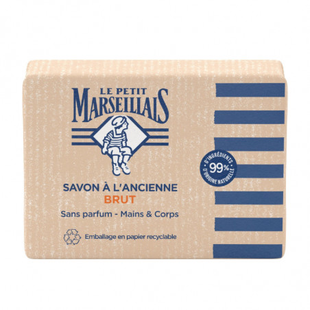 LE PETIT MARSEILLAIS - Savon À L'Ancienne Brut Mains Et Corps - savon de 300 g Sonico.fr