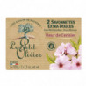 LE PETIT OLIVIER - Savonnette Extra Douce Fleur de Cerisier - paquet de 2 savons de 100g Sonico.fr