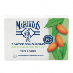 - Savon Soin Surgras Huile Amande Douce Mains Et Corps -paquet de 2 savons de 100 g Sonico.fr