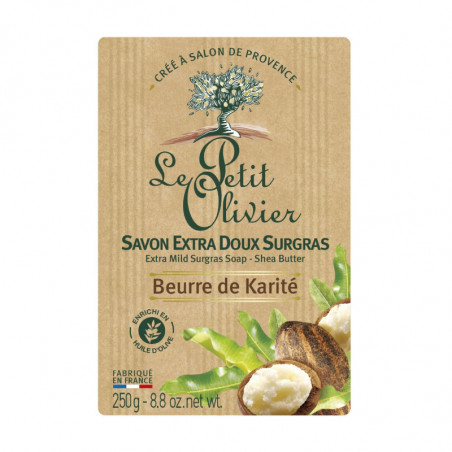 LE PETIT OLIVIER - Savon Extra Doux Surgras Beurre de Karité - savon de 250 g Sonico.fr