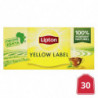 LIPTON - Thé noir Yellow Label - boîte de 30 sachets - 48 g Sonico.fr