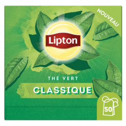 LIPTON - Thé vert Classique - boîte de 50 sachets - 65 g Sonico.fr