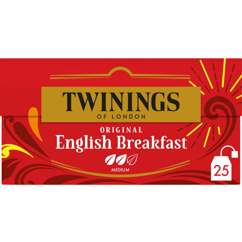TWININGS - Thé noir Original English Breakfast - boite de 25 sachets Sonico.fr