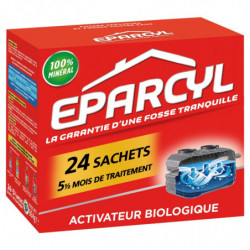EPARCYL - Entretien fosse septique - Odeurs et Engorgement - boite de 24 sachets - 864 g Sonico.fr