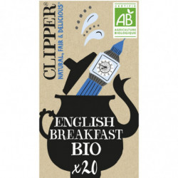 CLIPPER - Thé noir English Breakfast Bio - boite de 20 sachets Sonico.fr