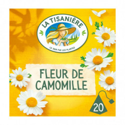 LA TISANIERE - Infusion Fleur de Camomille - boite de 20 sachets Sonico.fr