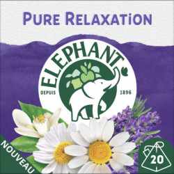 ELEPHANT - Infusion Pure Relaxation - boite de 20 Sachets Pyramid® Sonico.fr