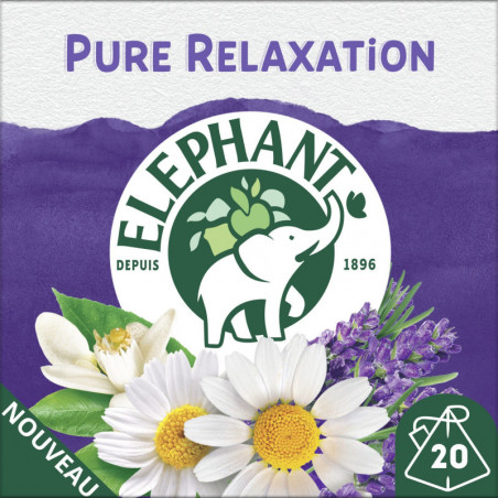 ELEPHANT - Infusion Pure Relaxation - boite de 20 Sachets Pyramid® Sonico.fr