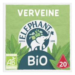 ELEPHANT - Infusion Bio Verveine - boite de 20 Sachets Pyramid® Sonico.fr