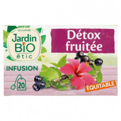 JARDIN BIO ETIC - Infusion Détox fruitée - boîte de 20 sachets Sonico.fr