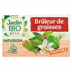 JARDIN BIO ETIC - Infusion Brûleur de graisses - boîte de 20 sachets Sonico.fr
