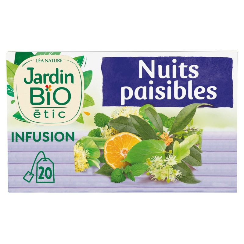 JARDIN BIO ETIC - Infusion Nuits Paisibles Bio - boîte de 20 sachets Sonico.fr