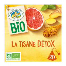LA TISANIERE - Infusion Bio Détox - boite de 20 sachets Sonico.fr