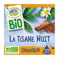 LA TISANIERE - Infusion Bio La Tisane Nuit Oranger - boite de 20 sachets Sonico.fr