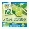 LA TISANIERE - Infusion Bio La Tisane Digestion Menthe Citron Vert - boite de 20 sachets Sonico.fr