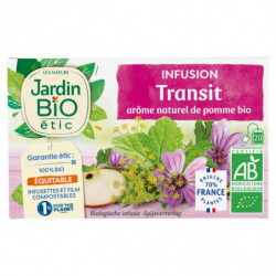 JARDIN BIO ETIC - Infusion Transit Bio pomme - boîte de 20 sachets Sonico.fr