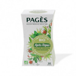 PAGES - Infusion Après Repas Menthe Bio - boite de 20 sachets Sonico.fr