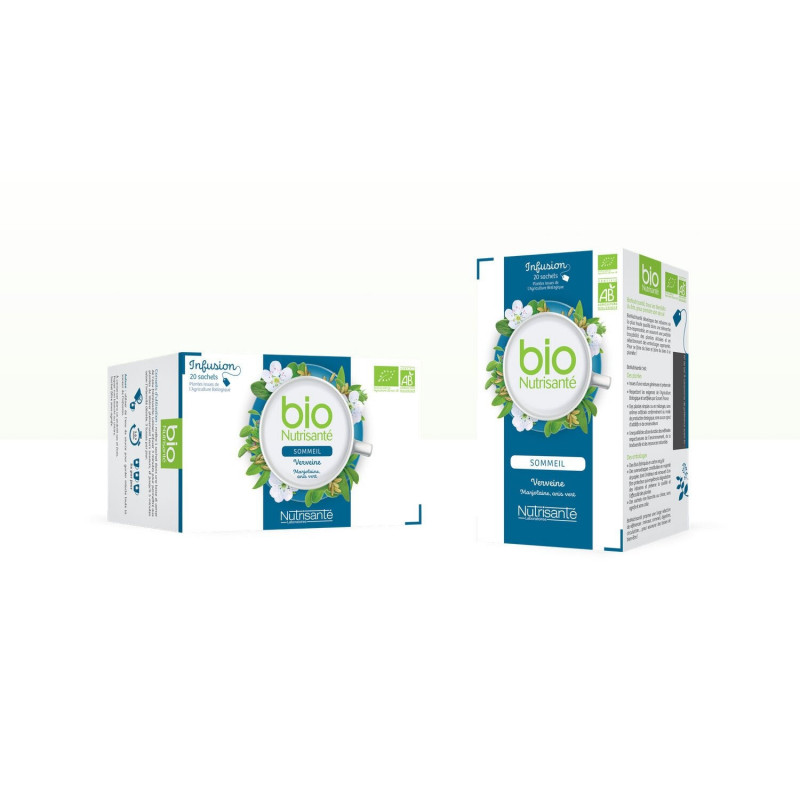 NUTRISANTE - Infusion Sommeil Bio - boîte de 20 sachets Sonico.fr