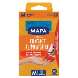 MAPA - Gants Contact Alimentaire taille M - paquet de 20 gants Sonico.fr