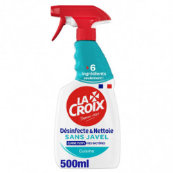 LA CROIX - Cuisine Désinfectant Sans Javel Nettoyant Ménager - spray de 500 ml Sonico.fr