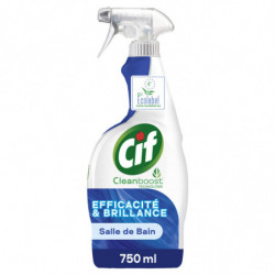 CIF - Nettoyant Ménager Salle De Bain Efficacité et Brillance - spray de 750 ml Sonico.fr
