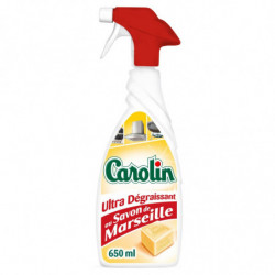 CAROLIN - Ultra Dégraissant Savon de Marseille Nettoyant Ménager - pistolet de 650 ml Sonico.fr