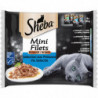 SHEBA - Mini Filets en Sauce Sélection aux Poissons Pâtée pour chat - paquet de 4 sachets de 85 g Sonico.fr