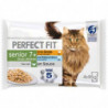 PERFECT FIT - Pâtée pour chat Senior Stérilisé en sauce Dinde Poissons - paquet de 4 sachets de 85 g Sonico.fr