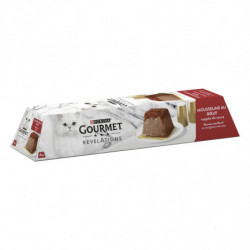 PURINA GOURMET - Révélations Mousseline au Boeuf Pâtée pour chat - boite de 4 paquets de 57 g Sonico.fr