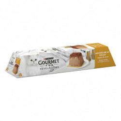 PURINA GOURMET - Révélations Mousseline au Poulet Pâtée pour chat - boite de 4 paquets de 57 g Sonico.fr