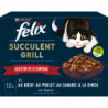 FELIX - Succulent Grill Cabillaud Sélection de la Campagne Pâtée pour chat - paquet de 12 sachets de 80 g Sonico.fr