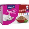 VITAKRAFT - Poésie Classique Classic Choice en Sauce Assortiment Pâté pour chat - paquet de 12 sachets de 85 g Sonico.fr