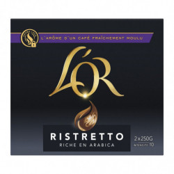 L'OR - Café Moulu Ristretto intensité 10 - paquet de 500 g Sonico.fr