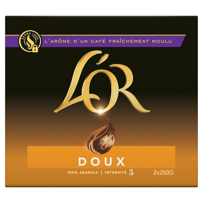 L'OR - Café Moulu Doux - paquet de 500 g Sonico.fr