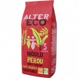 ALTER ECO - Pérou Café moulu arabica Bio - paquet de 260 g Sonico.fr