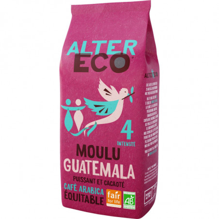 ALTER ECO - Guatemala Café moulu arabica Bio - paquet de 260 g Sonico.fr