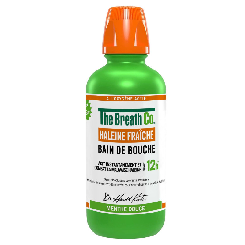 THE BREATHCO - Haleine Fraîche Menthe Douce Bain de Bouche - bouteille de 500 ml Sonico.fr