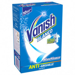 VANISH - Blanco Blanchisseur anti-grisaille - boite de 10 sachets Sonico.fr